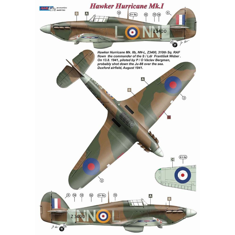 AML C2036 Czechoslovak Commanders in RAF Decals & Paint Masks 1:32