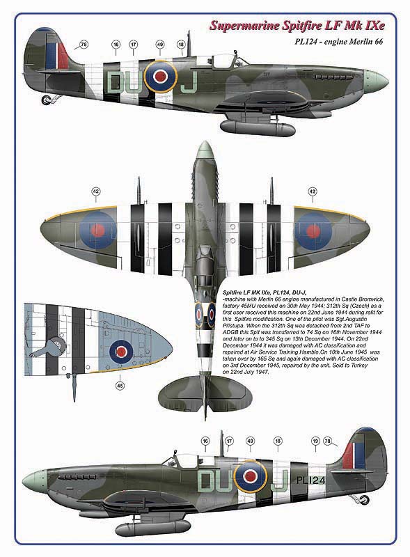 AML C4006 312 Sqn Part II: Hurricane Mk.IIb & Spitfire LF Mk.IXe 1:144