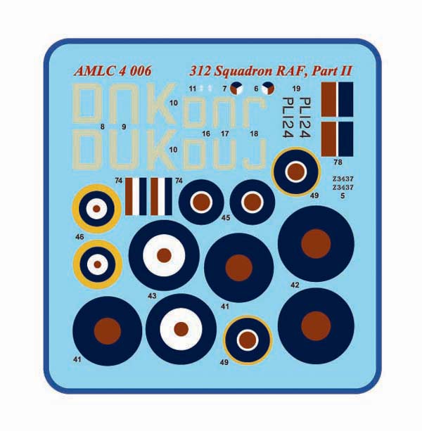 AML C4006 312 Sqn Part II: Hurricane Mk.IIb & Spitfire LF Mk.IXe 1:144