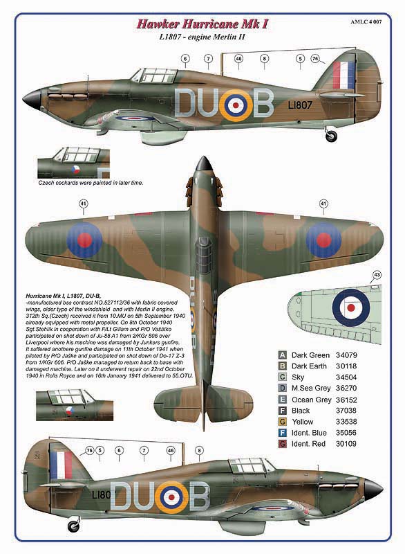 AML C4007 312 Sqn Part III: Hurricane Mk.I & Spitfire LF Mk.IXe 1:144