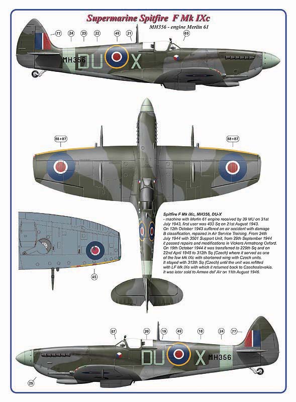 AML C4008 312 Sqn Part IV: Hurricane Mk.I & Spitfire F Mk.IXc 1:144