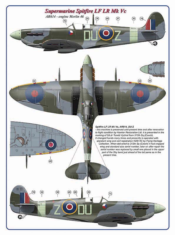 AML C4010 312 Sqn Part VI: Spitfire LF LR Mk.Vc & LF Mk.IXe 1:144