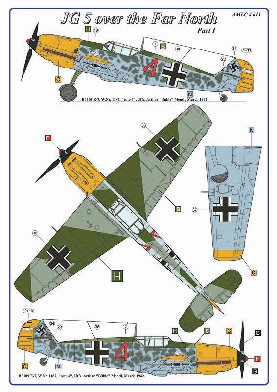 AML C4011 JG 5 over the Far North Part I Decals 1:144