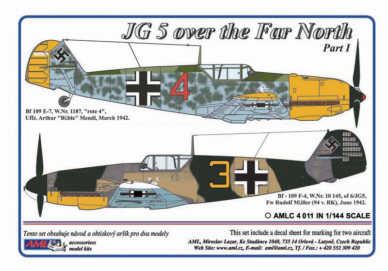 AML C4011 JG 5 over the Far North Part I Decals 1:144