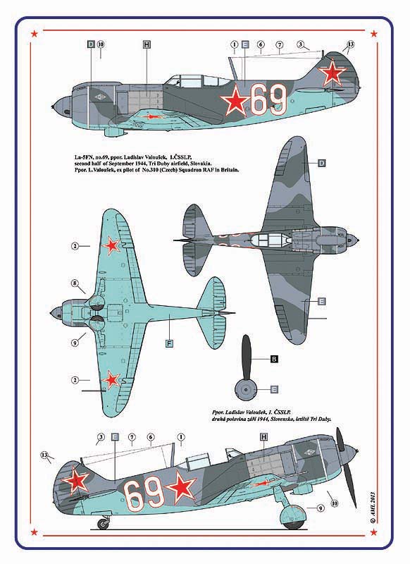 AML C4012 Slovak National Uprising 1944 Lavochkin La-5FN 1:144
