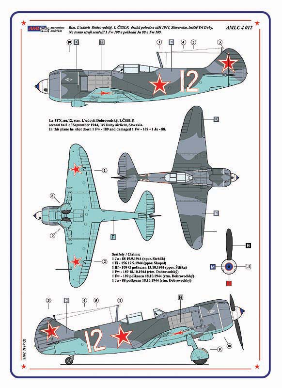 AML C4012 Slovak National Uprising 1944 Lavochkin La-5FN 1:144