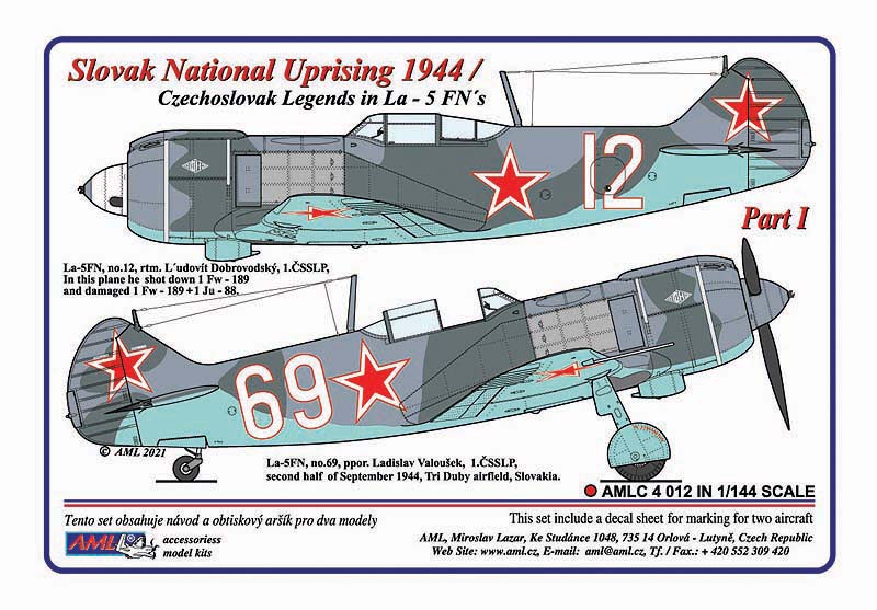 AML C4012 Slovak National Uprising 1944 Lavochkin La-5FN 1:144