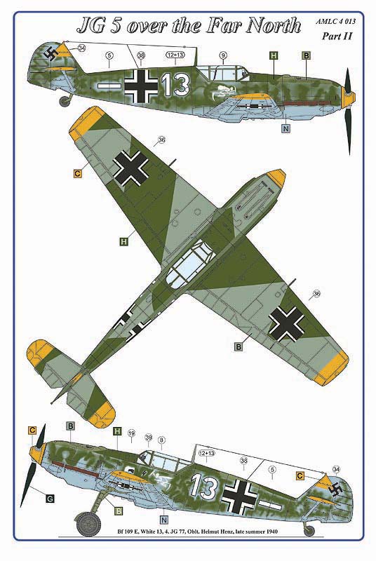 AML C4013 JG 5 over the Far North Part II Decals 1:144