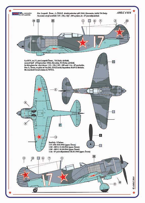 AML C4014 Slovak National Uprising 1944 Lavochkin La-5FN Legends 1:144