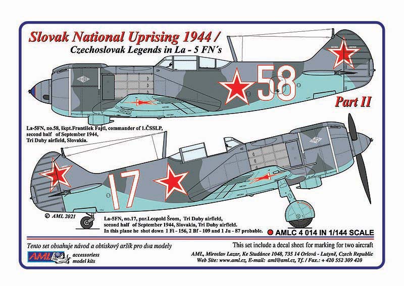 AML C4014 Slovak National Uprising 1944 Lavochkin La-5FN Legends 1:144