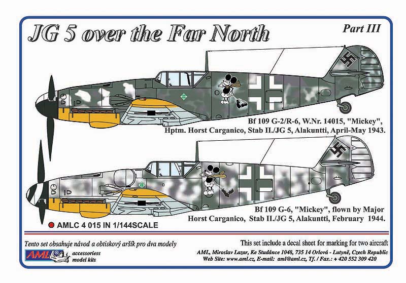 AML C4015 JG 5 over the Far North Part III Decals 1:144