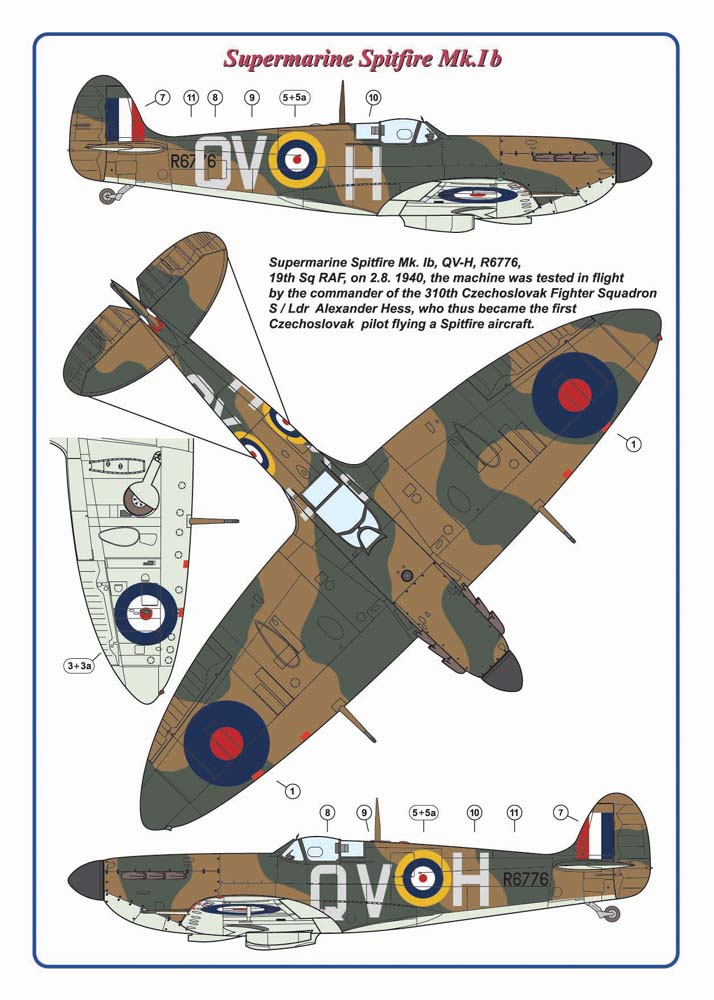 AML C4017 Hurricane Mk.IIb & Spitfire Mk.I Czech Commanders 1:144