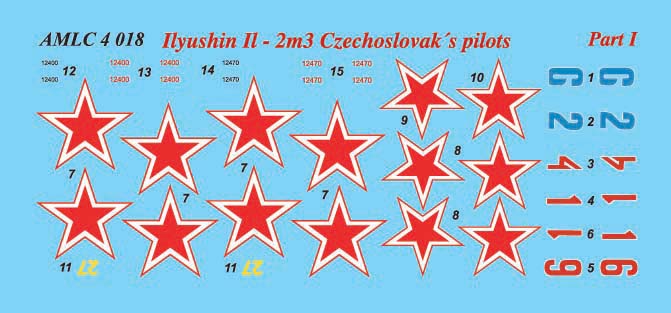 AML AMLC4018 1:144 Czechoslovak pilots in Ilyushin Il-2M3 Part I