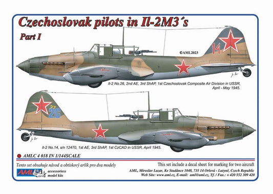 AML AMLC4018 1:144 Czechoslovak pilots in Ilyushin Il-2M3 Part I