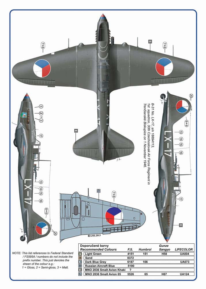 AML AMLC4019 1:144 Czechoslovak pilots in Ilyushin Il-2M3 Part II
