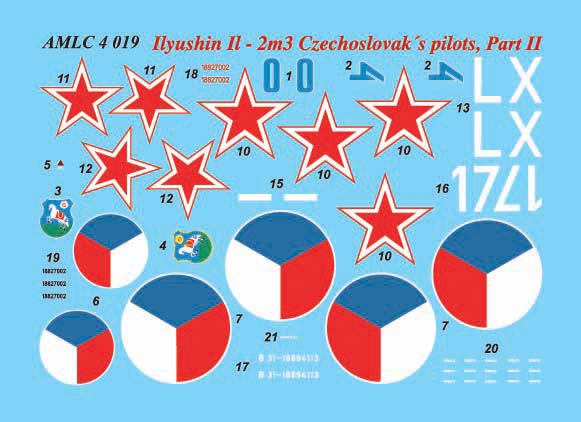 AML AMLC4019 1:144 Czechoslovak pilots in Ilyushin Il-2M3 Part II