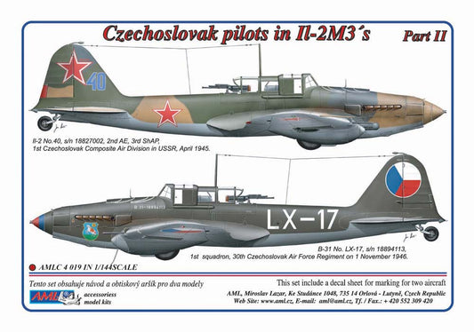 AML AMLC4019 1:144 Czechoslovak pilots in Ilyushin Il-2M3 Part II