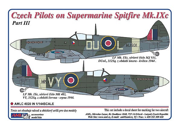 AML AMLC4028 1:144 Czech pilots on Supermarine Spitfire Mk.IXc, Part III