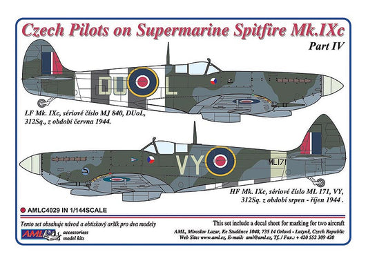 AML AMLC4029 1:144 Czech pilots on Supermarine Spitfire Mk.IXc, Part IV