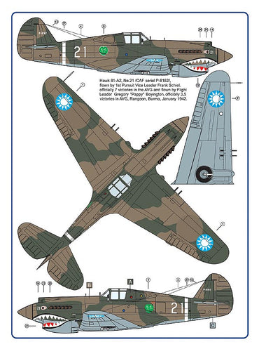 AML AMLC4030 1:144 Curtiss Hawk 81-A2 "Flying Tigers" Over China, Part I
