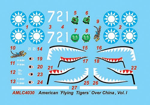 AML AMLC4030 1:144 Curtiss Hawk 81-A2 "Flying Tigers" Over China, Part I