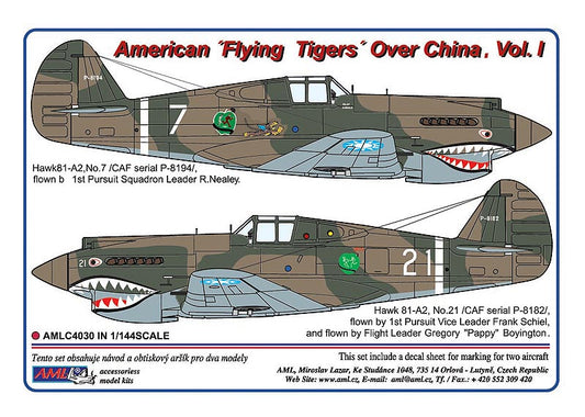 AML AMLC4030 1:144 Curtiss Hawk 81-A2 "Flying Tigers" Over China, Part I