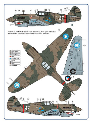 AML AMLC4031 1:144 Curtiss Hawk 81-A2 "Flying Tigers" Over China, Part II