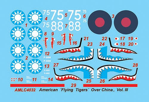 AML AMLC4032 1:144 Curtiss Hawk 81-A2 "Flying Tigers" Over China, Part III