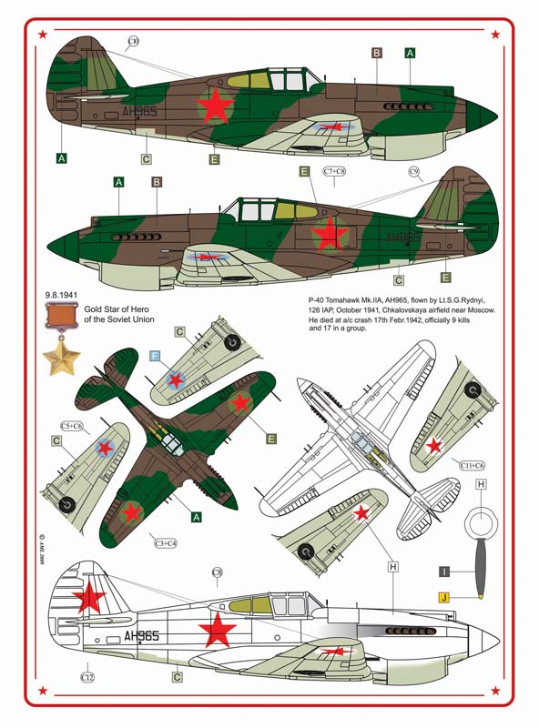 AML AMLC8001 1:48 Curtiss P-40C Tomahawk