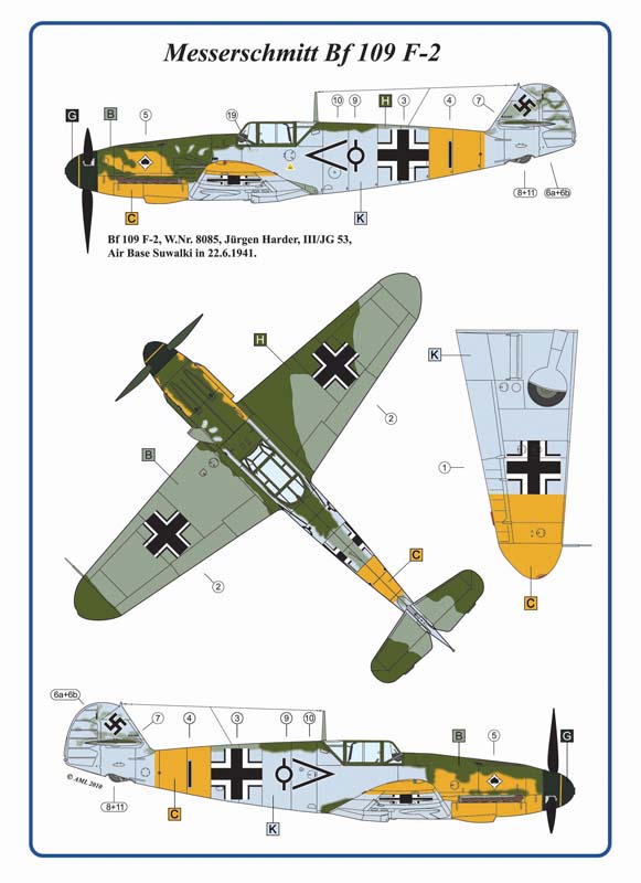 AML AMLC8004 1:48 Messerschmitt Bf-109F-2 Oblt H Oestermann