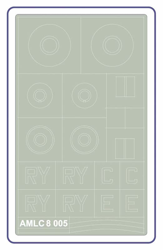 AML AMLC8005 1:48 Supermarine Spitfire Mk.IXC 2 decal versions : RY-C , RY-E