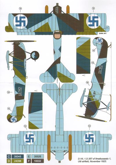 AML AMLC8009 1:48 Fokker D.VII in the Finnish Service