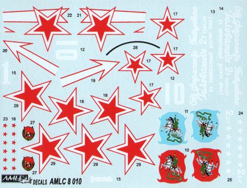 AML AMLC8012 1:48 Soviet Aces in Yakovlev Yak-3's 2 decal versions : Part I