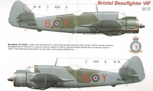 AML AMLC8015 1:48 Bristol Beaufighter Mk.IF X7583