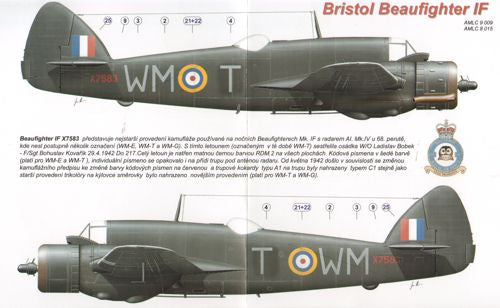 AML AMLC8015 1:48 Bristol Beaufighter Mk.IF X7583