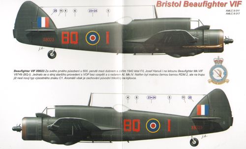 AML AMLC8017 1:48 Bristol Beaufighter Mk.VIF V8656/G