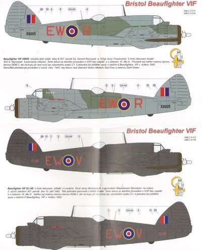 AML AMLC8019 1:48 Bristol Beaufighter Mk.VIF X8005
