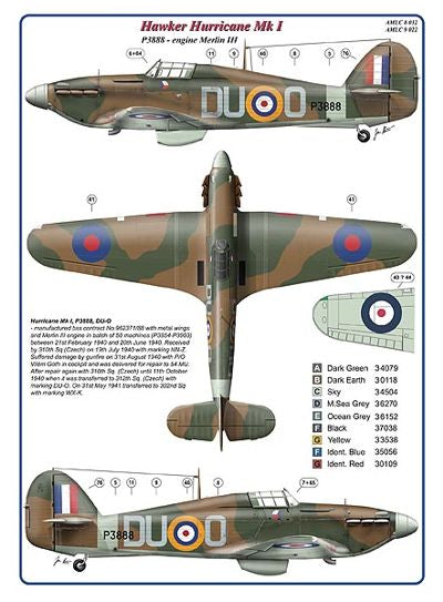 AML C8032 312th Sqn Part IV: Hurricane Mk.I & Spitfire F Mk.IXc 1:48