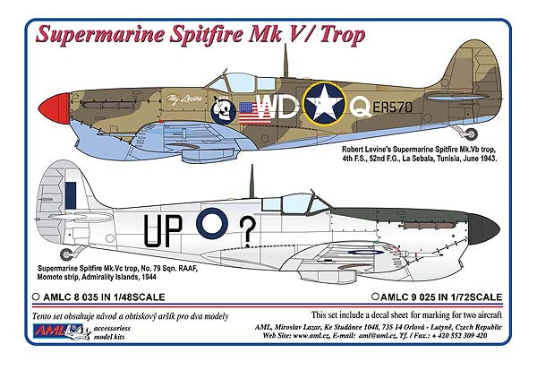 AML AMLC8035 1:48 Supermarine Spitfire Mk.V / Trop