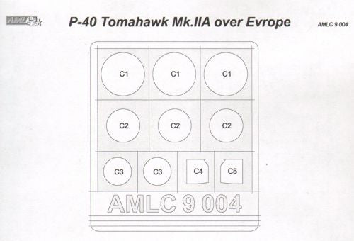 AML AMLC9004 1:72 Curtiss P-40B Tomahawk Mk.IIA over Europe x 2