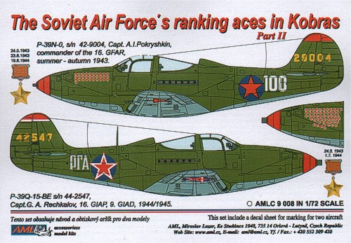 AML AMLC9008 1:72 Soviet Aces in Kobras Part II