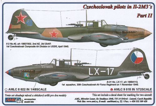 AML C9015 Czechoslovak Pilots in Ilyushin Il-2m3 Part II 1:72