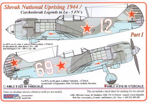 AML AMLC9016 1:72 Lavochkin La-5 x 2