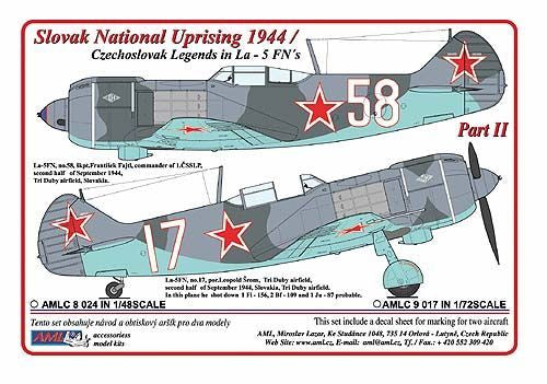 AML C9017 Slovak National Uprising 1944 Lavochkin La-5FN Pt II 1:72