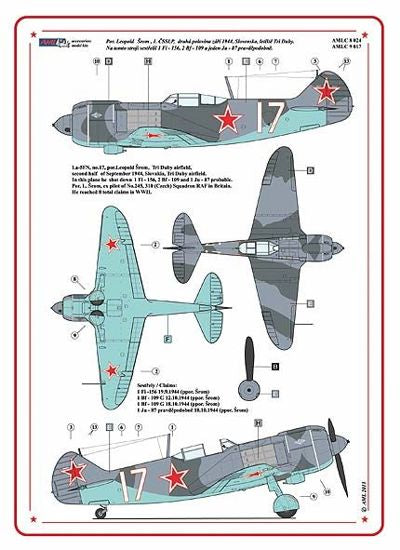 AML C9017 Slovak National Uprising 1944 Lavochkin La-5FN Pt II 1:72