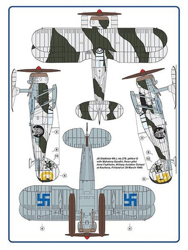 AML AMLC9018 1:72 Swedish voluntary Wing F19 in Finnish winter war 1940