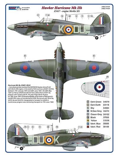 AML C9020 312th Sqn Part II: Hurricane Mk.IIb & Spitfire LF Mk.IXe 1:72