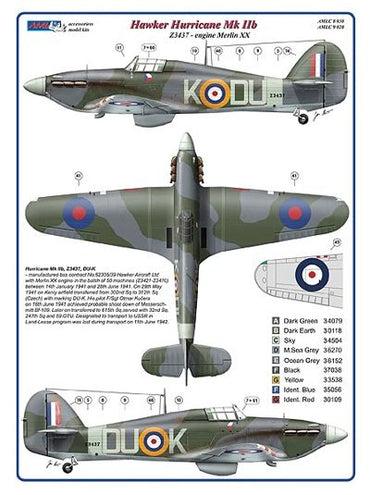 AML C9020 312th Sqn Part II: Hurricane Mk.IIb & Spitfire LF Mk.IXe 1:72