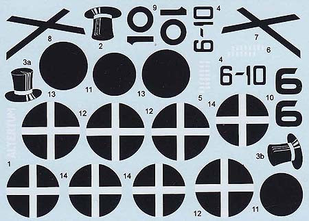 AML AMLC9030 1:72 Messerschmitt Bf-109B/2 decal versions Legion Condor in Spain