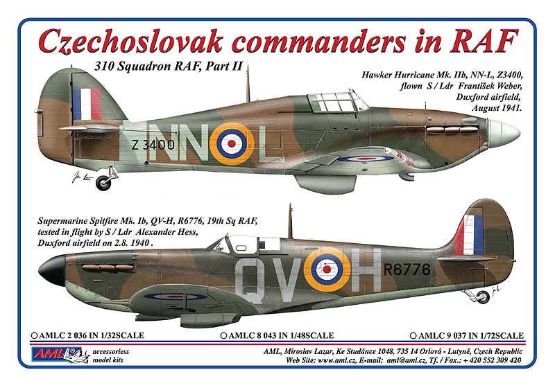 AML C9037 Czech Commanders RAF Hurricane Mk.IIb NN-L 1941 1:72